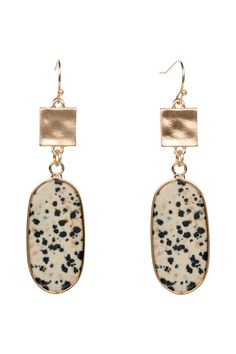 Eva Franco Accessory Marbled Dot Drop Earrings Aesthetic Diy Jewelry, Casual Jewelry Earrings, Jewelry Classy, Aesthetic Earrings, Dot Earrings, Aesthetic Diy, Jewelry Casual, Girl Earrings, Earrings Aesthetic