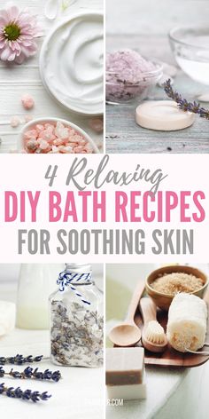 Homemade bath salts DIY recipes Sore Muscles Bath Soak, Loofah Soap Diy, Diy Body Wash