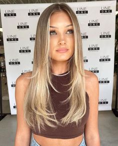 Long Haircut with Feathered Ends Haircuts For Long Hair Straight, Long Fine Hair, Long Length Hair, Fine Straight Hair, Straight Hair Cuts, Long Haircuts, Haircut Inspo, Hair Cut Ideas, Long Layered Haircuts