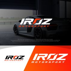 an image of a car with the word iroz motorsports sport on it's side