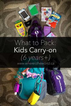 What to pack in a kids carry-on to distract them on the plane Kids Travel Bags, Disney Worlds, Flying With Kids, On The Plane