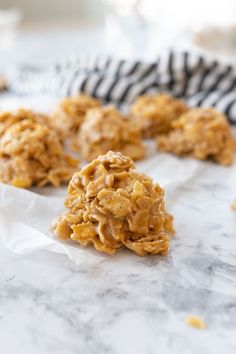 Cornflake Cookies are delicious no bake cookies! This cereal and peanut butter combo is the perfect mix of salty and sweet. Made with just a few simple ingredients, this easy dessert is sure to be one of your new family favorites! | how to make no bake cookies | homemade no bake cookies | no bake cookies with peanut butter | cornflake cookies no bake | cornflake cookies recipe | easy no bake cornflake cookies | best no bake cookie recipe | no bake cookies with corn flakes | easy cookie recipes