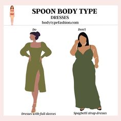 Spoon Body Shape Outfits, Spoon Body Shape, Spaghetti Strap Dress Outfit, Light Spring Palette, Short Curvy, Dress Body Type, Styling Hacks