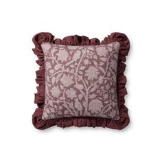 a decorative pillow with ruffled edges