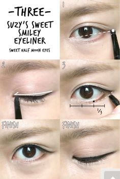 Pretty good Mata Hooded, Korean Eyeliner, Eyeliner Cat, Silver Eyeliner, Eyeshadow Singles, Purple Eyeliner, Eyeliner For Hooded Eyes, Gold Eyeliner