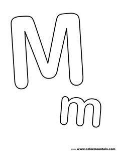 the letter m is for m coloring page free printable worksheet black bedroom furniture sets home design ideas