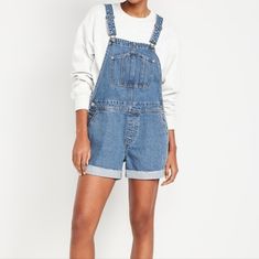 Cute Slouchy Overalls. Cut Offs With A 3.5 In Seam. Adjustable Shoulder Straps, Front Pockets And Back Pockets. Medium Wash. So Cute! Blue Overall Shortalls For Spring, Casual Blue Shortalls For Work, Spring Workwear Shortalls Overall, Casual Blue Workwear Shortalls, Casual Blue Short Length Shortalls, Blue Relaxed Fit Shortalls, Denim Blue Short Length Shortalls, Slouchy Overalls, Spring High-rise Medium Wash Shortalls