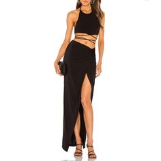 Worn Once ! Practically New ! Very Good Condition. No Flaws ! Skirt Sets, Skirt Set, Maxi Skirt, Womens Skirt, Crop Top, Crop Tops, Skirt, Women Shopping, Black