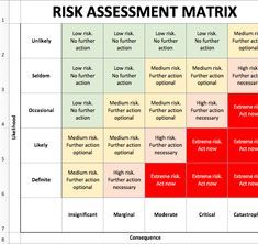 a screenshot of a table with the words, risk management and other important tasks