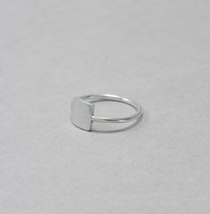 Square silver ring, geometric, minimalist sterling silver simple ring, everyday jewellery, gift for her Simple, minimalist, everyday ring, can be worn along with others but looks great on its own too. The sides of the square measure approx. 7 mm. This ring is made to order; please make sure you choose your size. Convo me if your size is not available. Feel free to ask me if you don't know which is the right size for you. Each ring is handmade to order and may slightly vary from the pictures. Ple Ring Geometric, Everyday Jewellery, Ring Everyday, Sleeper Earrings, Silver Rings Simple, Everyday Ring, Simple Ring, Geometric Ring, Everyday Rings