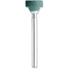 a metal pole with a green top and silver tips on the tip is shown in front of a white background