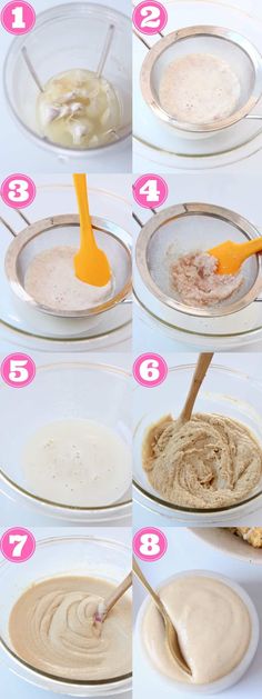 how to make garlic tahini sauce in one bowl and then put it in the other