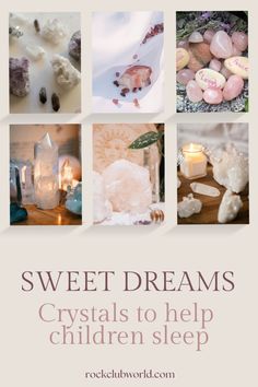 the cover of sweet dreams crystals to help children sleep