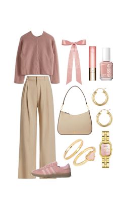 #outfitideas #outfits #outfittrends #outfit School Outfits University, Preppy Back To School Outfits, University Outfits, School Outfit Ideas, High School Outfits, Trouser Outfit, Cozy Fall Outfits, High School Outfit