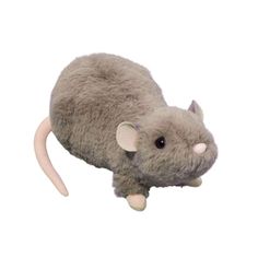 a stuffed animal mouse is shown on a white background