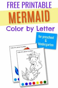 This free Color by Letter worksheet featuring is not only fun for mermaid lovers, but it also helps preschoolers and kindergarteners with letter recognition. Color By Letter, Kindergarten Letters, I Spy Games, Spy Games, Letter Worksheets, Mermaid Lover, Mermaid Coloring, Educational Printables