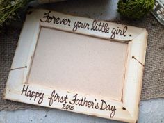 FRAME FOR DAD! From his daughter - Forever your little girl ♥ Special keepsake for Dad - great gift for his birthday or Fathers Day, Father Grandma Frame, Gifts For Dad From Daughter, Birthday Presents For Dad, Frame Wedding, Father Daughter Dance