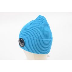 C.P. Company Blue One Size Cheap Blue Beanie, Warm Blue Beanie One Size, Playful Blue Winter Beanie, Handmade Blue One-size Beanie, Blue One-size Beanie, C P Company, Cotton Hat, Ski Mask, Wool Hat