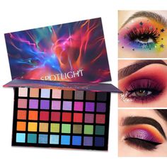 UCANBE Spotlight Eyeshadow Palette Professional 40 Color Eye Shadow Matte Shimmer Makeup Pallet Highly Pigmented Colorful Powder Long Lasting Waterproof Eye Shadow : Beauty #ad Make Up Kits, Sparkle Eyeshadow, Color Eye Shadow, High Pigment Eyeshadow, Best Eyeshadow Palette, Shimmer Makeup, Matte Eyeshadow Palette