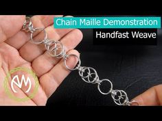 chain maille demonstration how to make a handfast weave - part 1 / 2