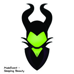 the logo for maleficent sleeping beauty