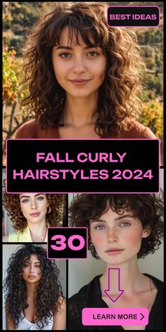 30 Fall Curly Hairstyles Ideas for a Breathtaking Look Fall Curly Hairstyles, Bohemian Curly Hair, Curly Hairstyles Ideas, Mid Length Curly Hairstyles, Quick Curly Hairstyles, Curly Hair Trends, Medium Length Curly Hair, Layered Curly Hair, Best Haircuts