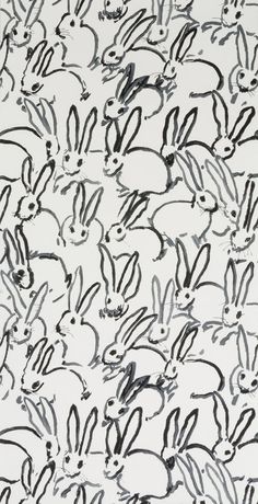 GWP-3413.101 Hutch Cream by Groundworks Neon Sculpture, Monochromatic Room, Hunt Slonem, Rabbit Wallpaper, Wallpaper Hp, Commercial Wallpaper, Whatsapp Wallpaper, Keramik Design, Lee Jofa