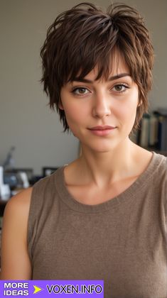 23 Discover the Best Pixie Shag Haircut Styles for 2024 Layered Haircut With Side Bangs, Pixie Shag Haircut, Pixie Shag, Short Hair Inspiration, Short Shaggy Haircuts, Chic Short Hair, Short Shag Haircuts, Shaggy Short Hair, Swept Bangs