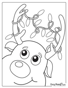 an animal coloring page for kids with the word's name on it, and a cartoon