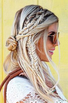 Blonde Natural, Boxer Braids, Stunning Hairstyles, Fishtail Braid, Gettin Hitched, Bohemian Hairstyles, Bohol, Festival Hair, Amazing Hair