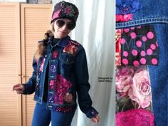 (eBay) Find many great new & used options and get the best deals for EMBROIDERED DENIM JACKET M/L BOHO FLORAL JACKET GYPSY HIPPIE BLUE DENIM JACKET at the best online prices at eBay! Free shipping for many products! Jacket Outfit Casual, Chic Jacket, Denim Jacket Outfit, Embroidered Denim Jacket, Boho Jacket, Romantic Boho, Classic Denim Jacket, Floral Jacket, Blue Denim Jacket