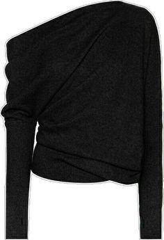 Sweater Off The Shoulder, Beautiful Tops, Ford Black, Cashmere Sweater, The Outfit, Black Wool, Cashmere Sweaters, Tom Ford