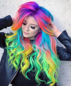 Vivid Hair Color, Silver Hair Clip, Trendy Hair Color, Colored Hair, Mermaid Hair, Silver Hair, Trendy Hairstyles