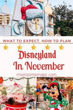 disneyland in november with the title what to expect how to plan