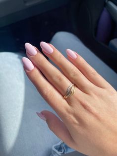 Pink Pastel Acrylic Nails, Chalky Pink Nails, Spring Nude Nails 2024, Nails For Pale Skin Tone, Cool Tone Pink Nails, Shades Of Nude Nails, Light Mauve Nails, Plain Colour Nails, Simple Pastel Nails