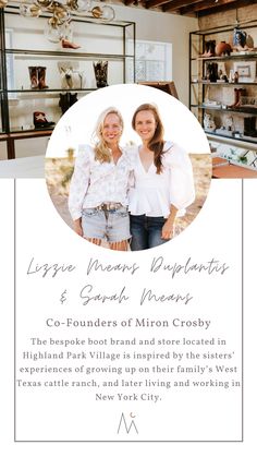 Female Founders, Lizzie Means Duplantis and Sarah Means join Mi Golondrina's Cristina Lynch for a special panel hosted by Pairr and Collective Thirty One. Fashion Cowboy Boots, Cattle Ranching, Create A Brand, Female Founders, The Cowboy, West Texas