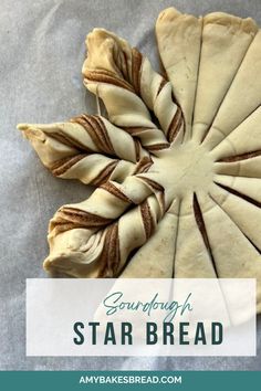 star bread with text overlay that reads gourdon's star bread recipe