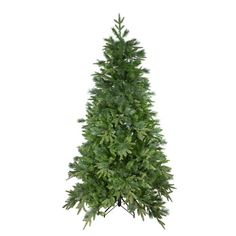 a green christmas tree on a white background