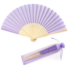 PRICES MAY VARY. Material :Imitated silk fabric and bamboo ribs Size: measures about 8.3 inch/ 21 cm long (when closed),14.6 inch/ 37 cm wide (when open) Package:24pcs hand fan + 24 organza bags Colour:Light purple Suitable for weddings, baby shower,stages,church,bedrooms,birthdays,Valentine's Day,Mother's day,anniversary,concerts, theatre and any other place that you want to decorate, can use as bridal dancing props, church wedding gift, party favors, great home and office's wall DIY decor, sta Dancing Props, Paper Fans Wedding, Fabric Hand Fan, Paper Hand Fans, Bridal Shower Party Favors, Birthday Souvenir, Wedding Souvenir, Folding Hand Fan, Event Favors