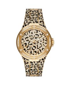 Michael Kors Lennox Watch, 43mm Beautiful Watches, Crystal Bracelets, Cool Watches, Michael Kors Watch, Watch Design, Gold Watch, Time Piece, Womens Watches, Bracelet Watch