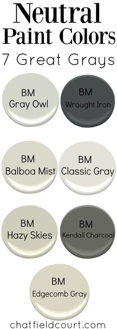 neutral paint colors for the bathroom and bedroom in shades of gray, white, black