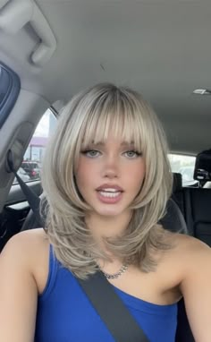 Med Layered Haircuts With Bangs, Are Bangs In For 2023, Shoulder Length Bobs With Bangs, Medium Short Layered Haircuts Shoulder Length With Curtain Bangs, Fall Hair Trends 2024 Short, Womens Layered Haircut, Layers For Medium Length Hair With Bangs, Long Layers With Bangs Round Face, Face Framing Bangs Medium Hair