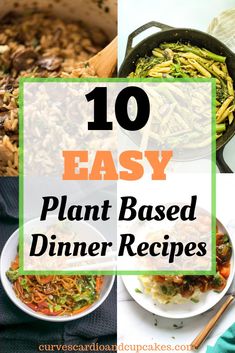 the top 10 easy plant based dinner recipes