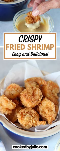 crispy fried shrimp is an easy and delicious appetizer