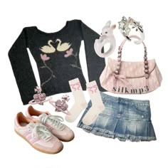 Preppy Chic Outfits, Barbie Fits, Sanrio Clothes, Autumn Lookbook, Anti Romantic, Adorable Clothes, Fashion Y2k, Virtual Fashion