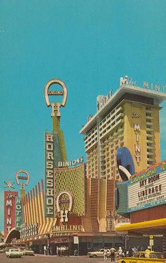 an old photo of the las vegas hotel and casino