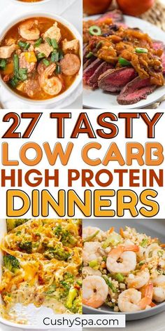 low carb high protein dinner ideas that are easy to make and delicious for the whole family