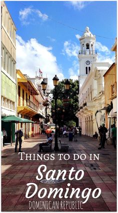 an image of a city street with the words things to do in san antonio