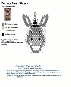 an ornament is shown in the form of a dog's head, with instructions on how to make it