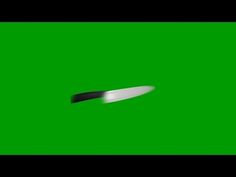 a green screen with a knife in the middle